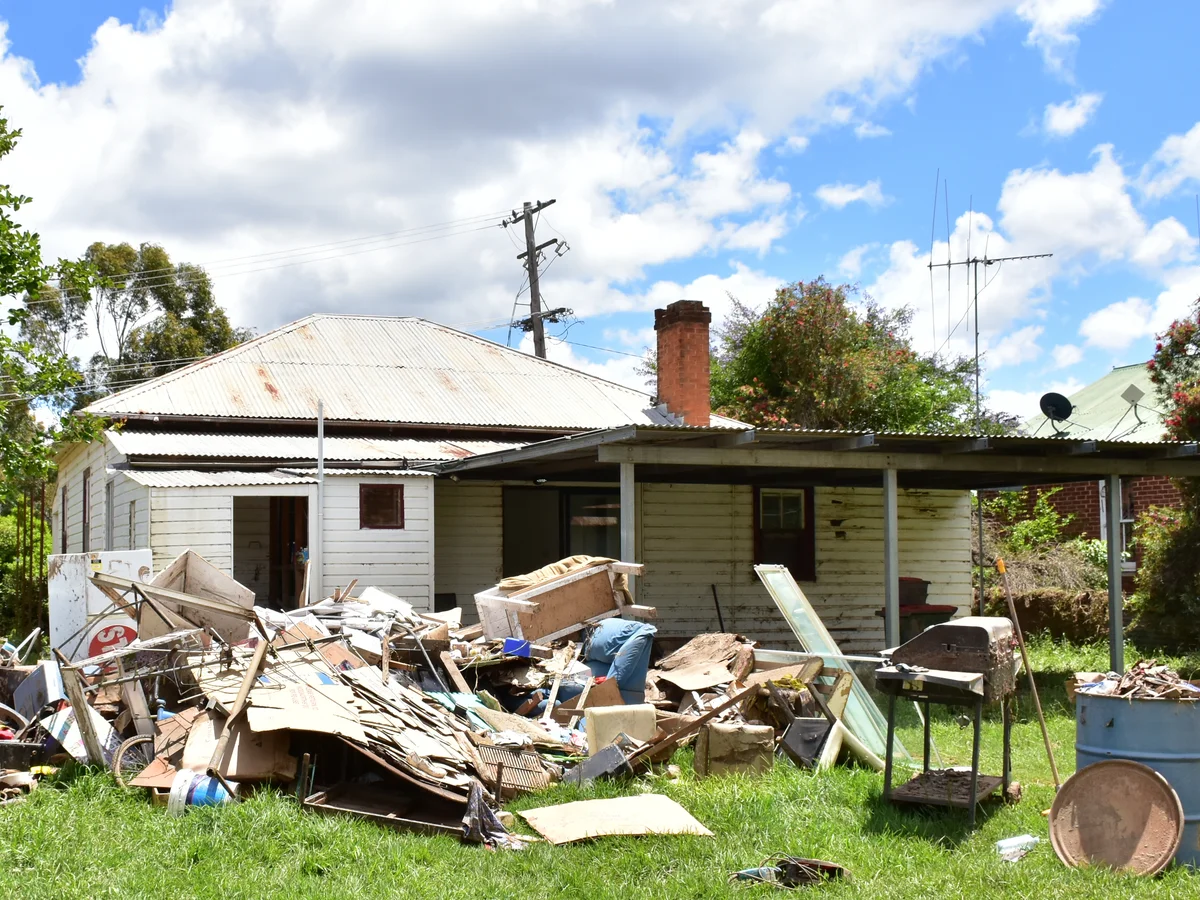 House clearance in Melbourne — junk removed from a property